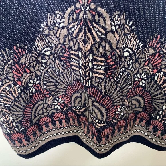 Anthropologie Moth Imperial Garden Cowl Neck Tunic/Dress Sweater L - Picture 12 of 15